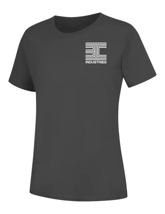 Womens Charcoal Core Blend Tee w/3C Logo