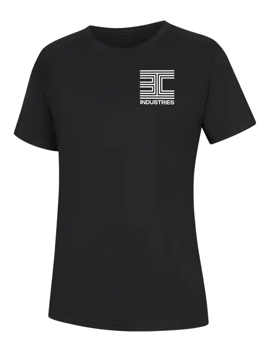 Womens Black Core Blend Tee w/3C Logo