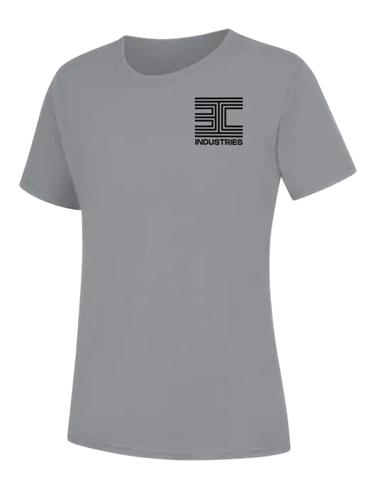 Womens Light Grey Heather Core Blend Tee w/3C Logo