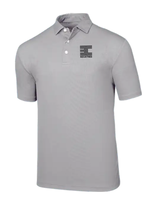 Callaway Birdseye Light Grey Polo w/3C Logo
