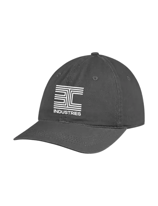 Garment Washed Unstructured Twill Charcoal Cap w/3C Logo