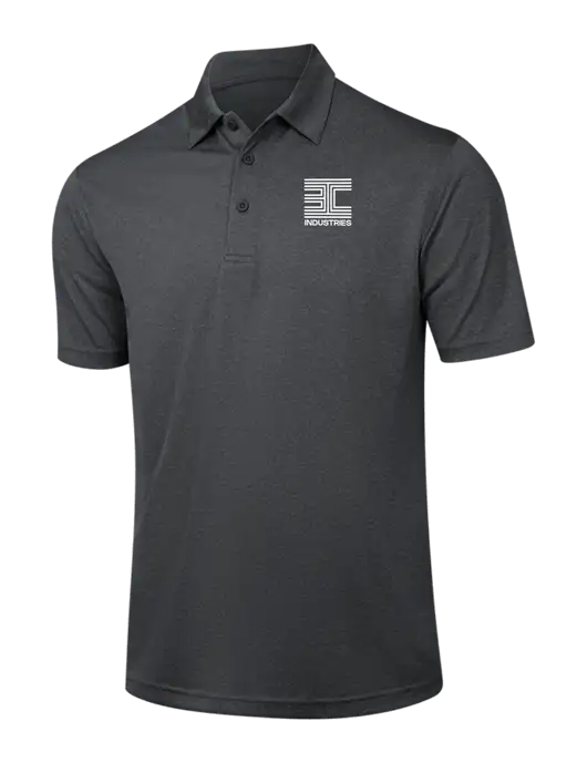 Dark Grey Heather Contender Polo w/3C Logo