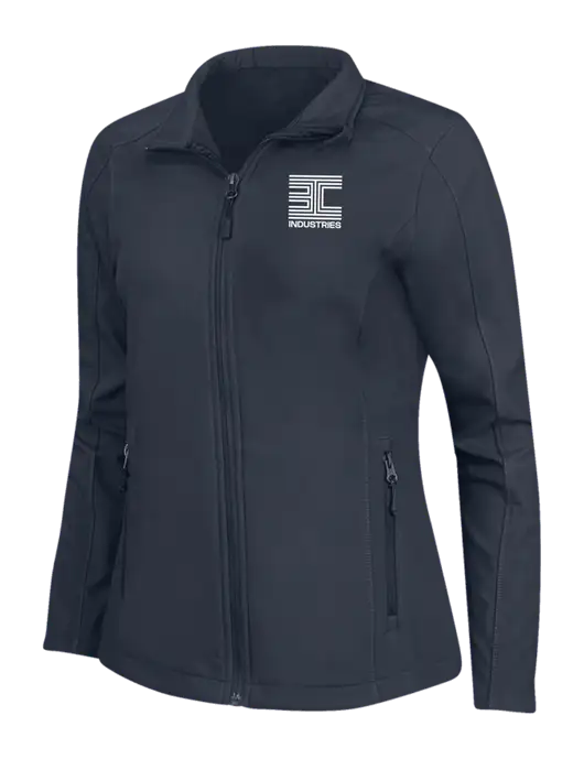 Navy Womens Core Soft Shell Jacket w/3C Logo
