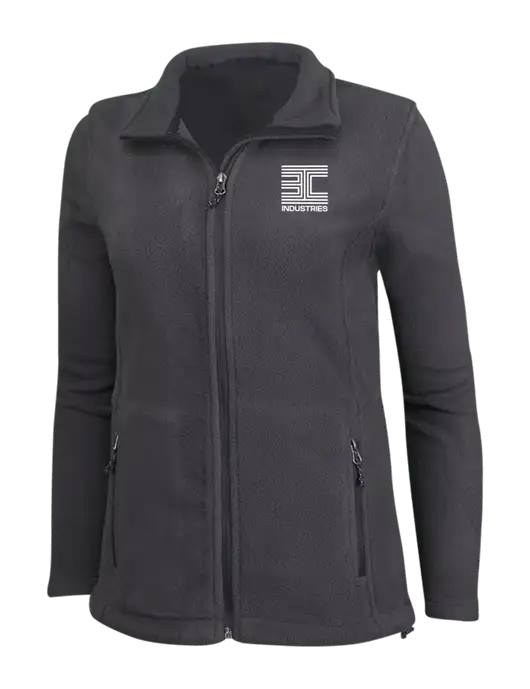 Womens Fleece Dark Grey Jacket w/3C Logo