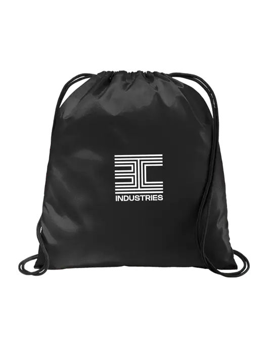 Drawstring  Black Cinch Pack w/3C Logo