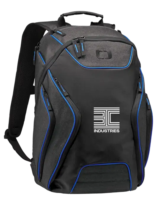 OGIO Royal Blue/Heather Grey Hatch Laptop Backpack
 w/3C Logo
