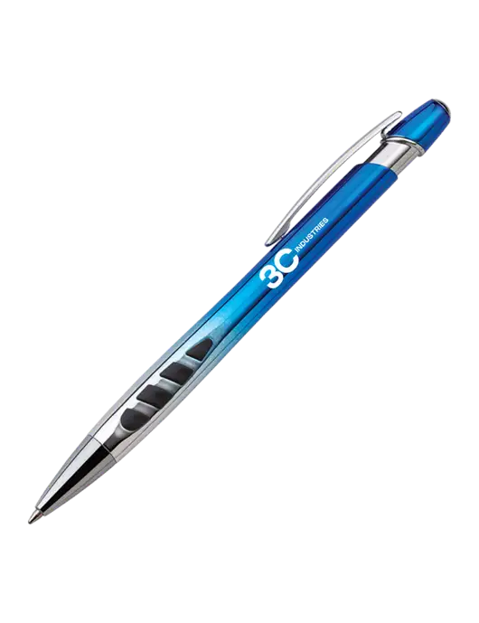 Zenith Blue Ballpoint Pen - Blue ink w/3CI Industries Logo