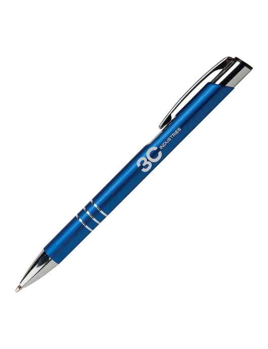 Laurent Blue Pen - Black Ink w/3C Industries Logo