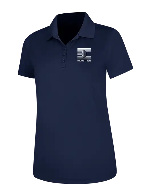 Dark Navy Womens Dry Zone UV Mesh Polo w/3C Logo
