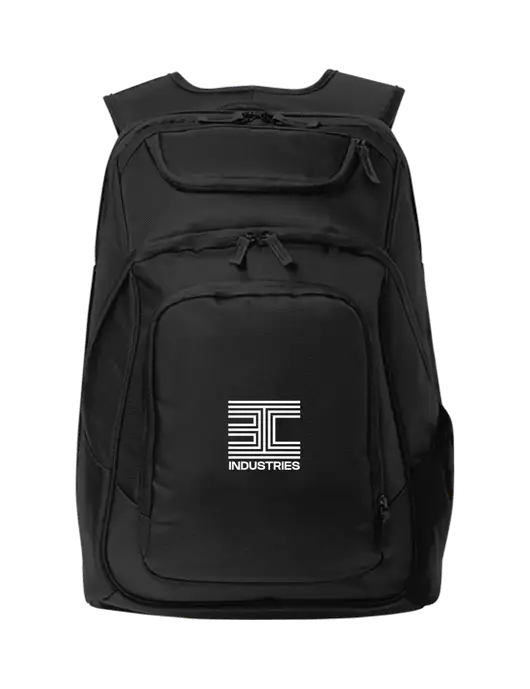 Executive Black Laptop Backpack w/3C Logo