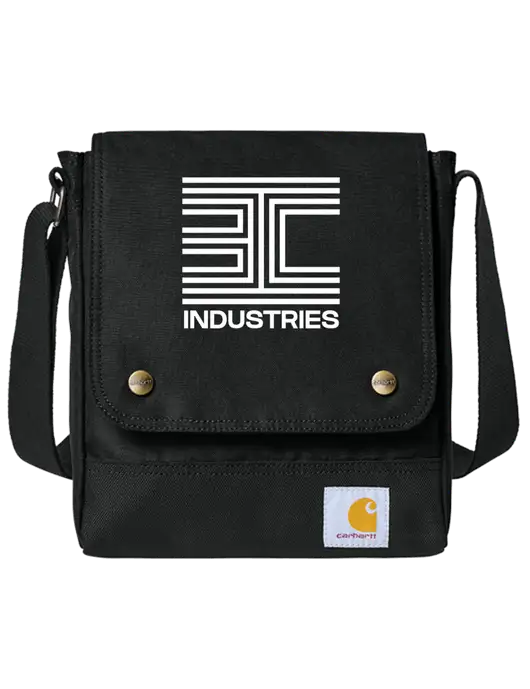 Carhartt Black Crossbody Snap Bag w/3C Logo