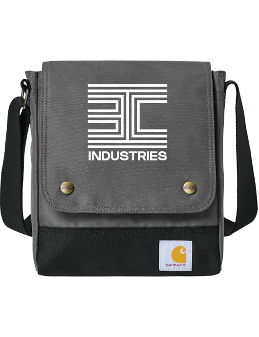 Carhartt Medium Grey Crossbody Snap Bag w/3C Logo