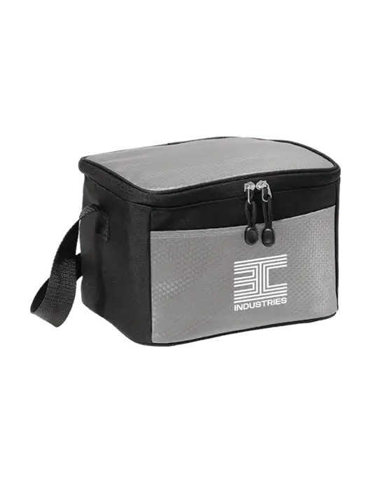 6 Can Grey/Black Cube Cooler w/3C Logo