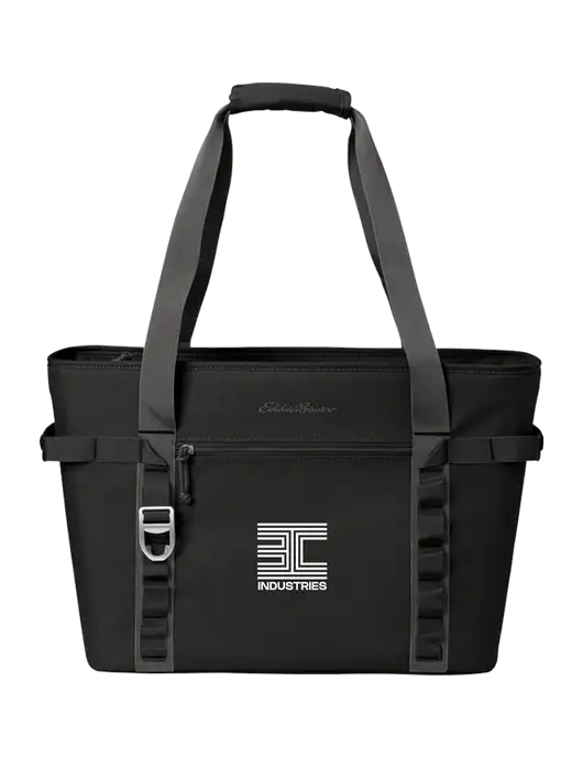 Eddie Bauer Black/Medium Grey Max Cool Tote Cooler  w/3C Logo