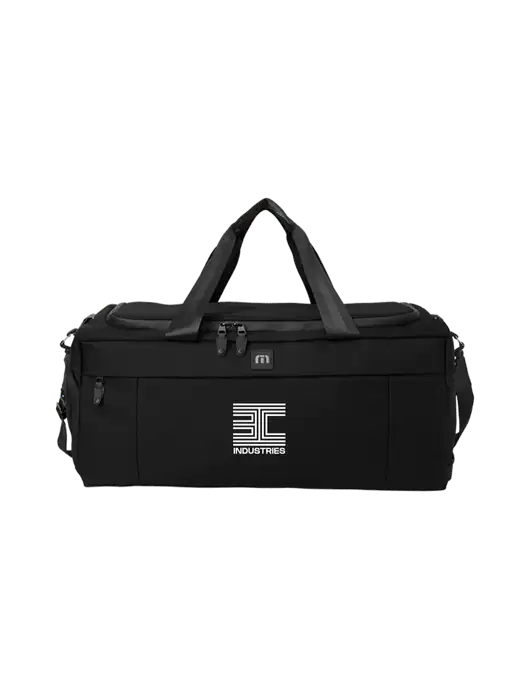 TravisMathew Black Duration Duffel w/3C Logo