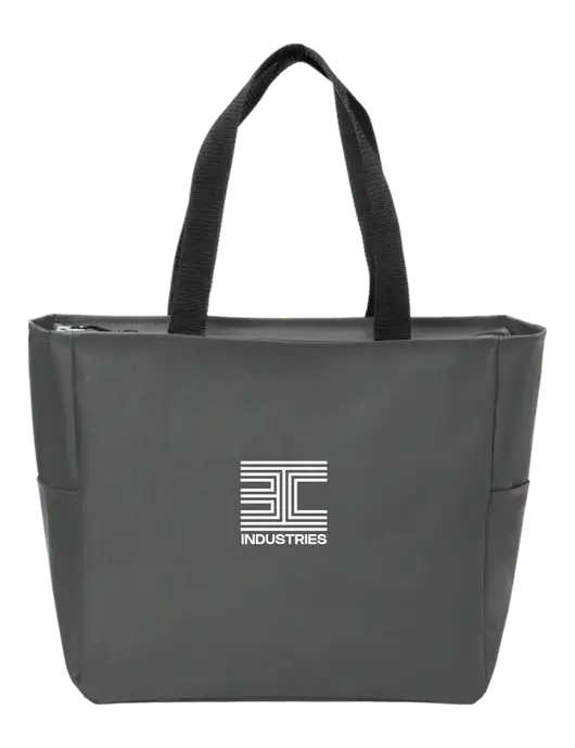Everyday Charcoal Zip Tote Dark w/3C Logo