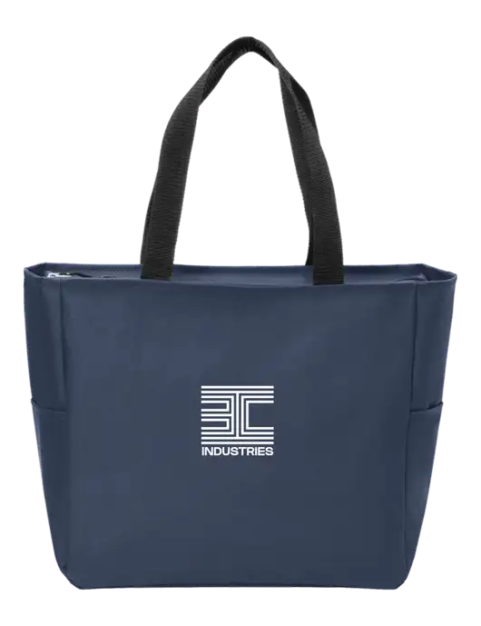 Everyday Navy Zip Tote  w/3C Logo