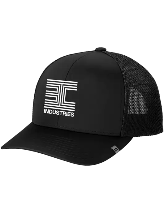 TravisMathew Black Cruz Trucker Cap w/3C Logo