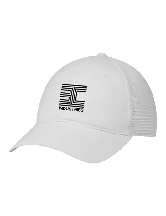 Richardson 111 Garment Washed Trucker Cap White w/White Mesh w/3C Logo