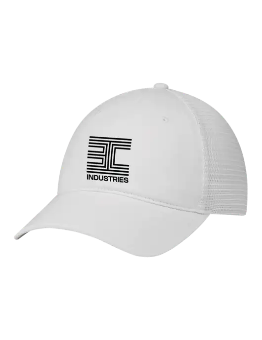 Richardson 111 Garment Washed Trucker Cap White w/White Mesh w/3C Logo