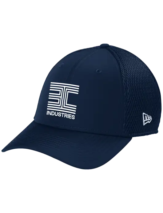 New Era 39THIRTY Performance Stretch Dark Navy Mesh Cap w/3C Logo