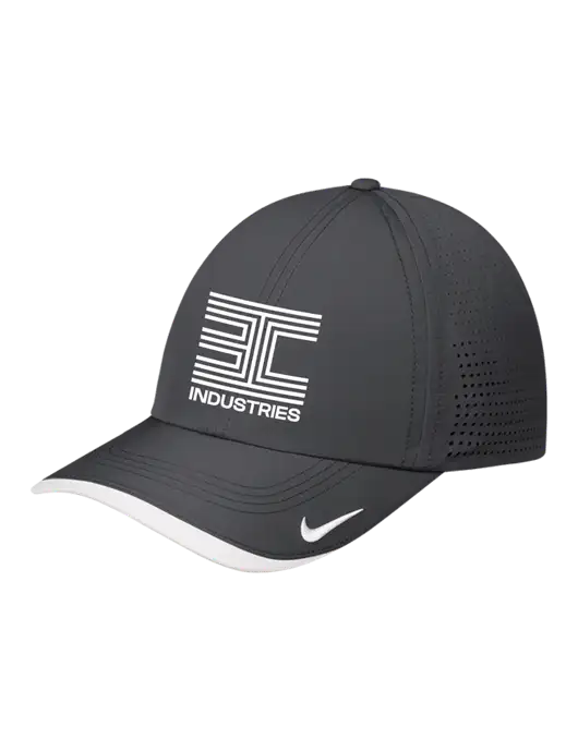 Nike Dark Grey/White Dri-FIT Perforated Performance Cap w/3C Logo