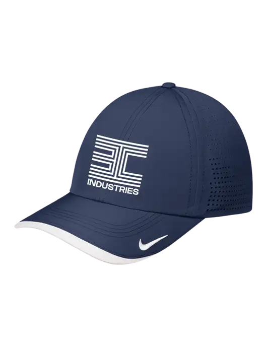 Nike Navy/White Dri-FIT Perforated Performance Cap w/3C Logo