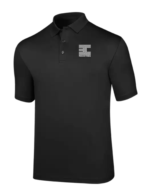 Callaway Opti-Dri Black Chev Polo w/3C Logo