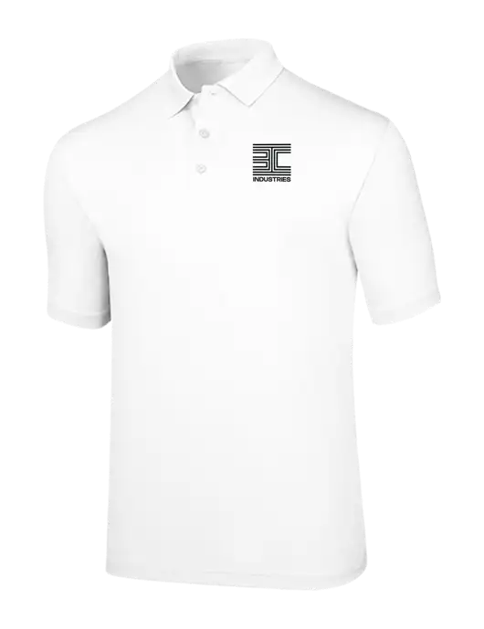 Callaway Opti-Dri White Chev Polo w/3C Logo