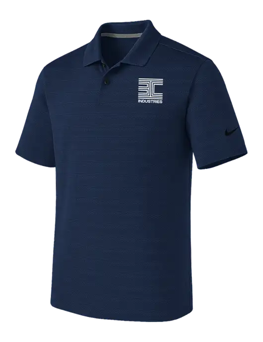 Nike Navy Dri-FIT Vapor Jacquard Polo w/3C Logo