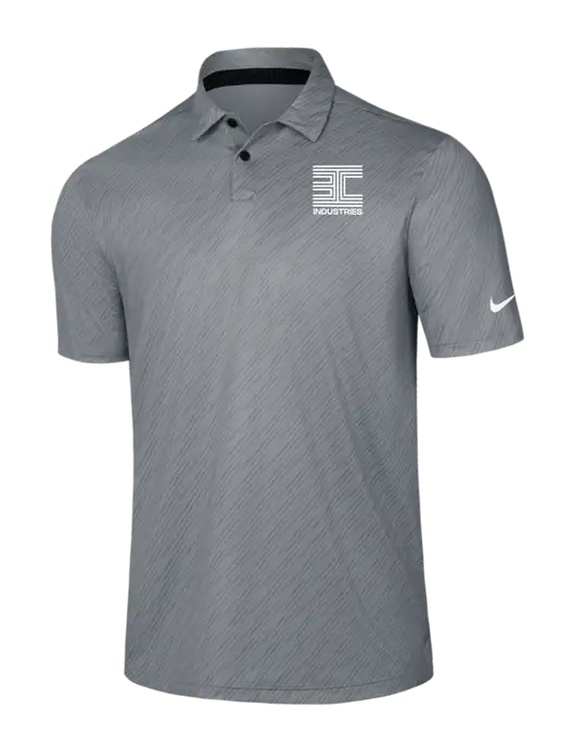 Nike Medium Grey Vapor Dash Polo w/3C Logo